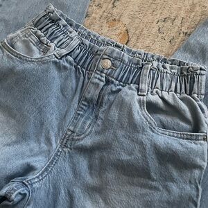 Cat & Jack Light Blue Paperbag Waist Jeans